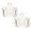 2Pcs Nail Dish Cups Acrylic Dappen Glass With Lid 5