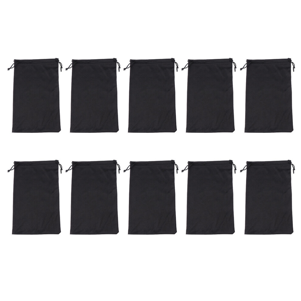 Ohphcall Black 50 Pcs Portable Ski Goggles Storage Bags Swimming Pouches