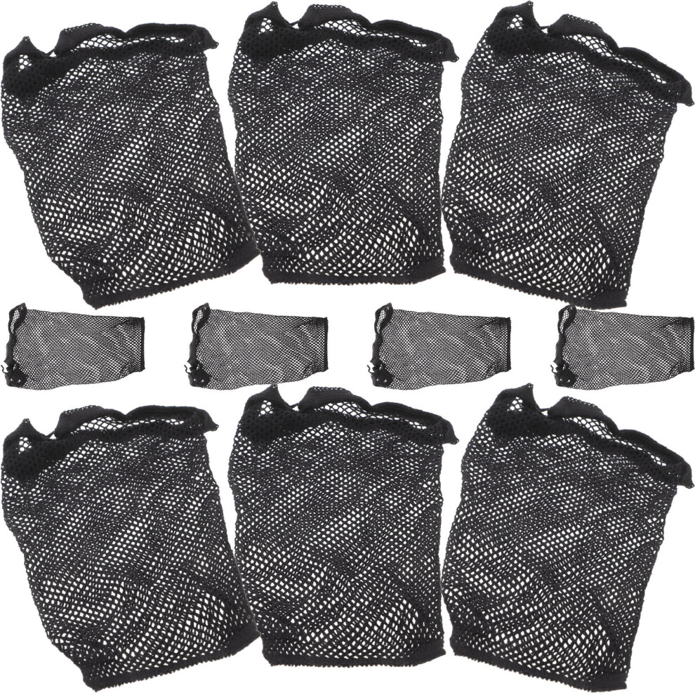 Vaguelly Unisex Black 10Pcs Elastic Wig Caps For Wig Making Lightweight Hair Nets
