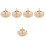5Pcs Copper Incense Press Mold Cone Tool Diy 4