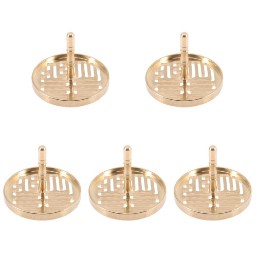 5Pcs Copper Incense Press Mold Cone Tool Diy 1