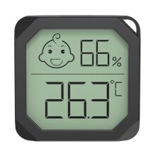 Precisions Digital Hygrometer Thermometers For Animal Habitats Baby Room LCD Display Temperature Humidity Meter Black