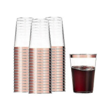 Plastic Wine Cups, Plastic Tumblers Reusable Drink Cups Party Wine Glasses for Champagne Beer