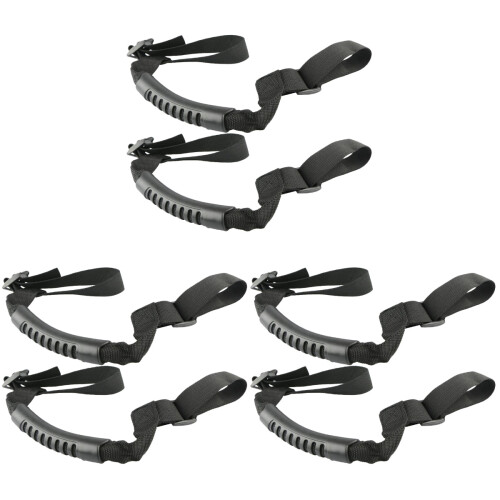 6 Pcs Durable Car Safety Handle Black 1