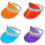 4 pieces unisex sun visor, transparent plastic sun visor 80s sun cap for golf-Yvan 1