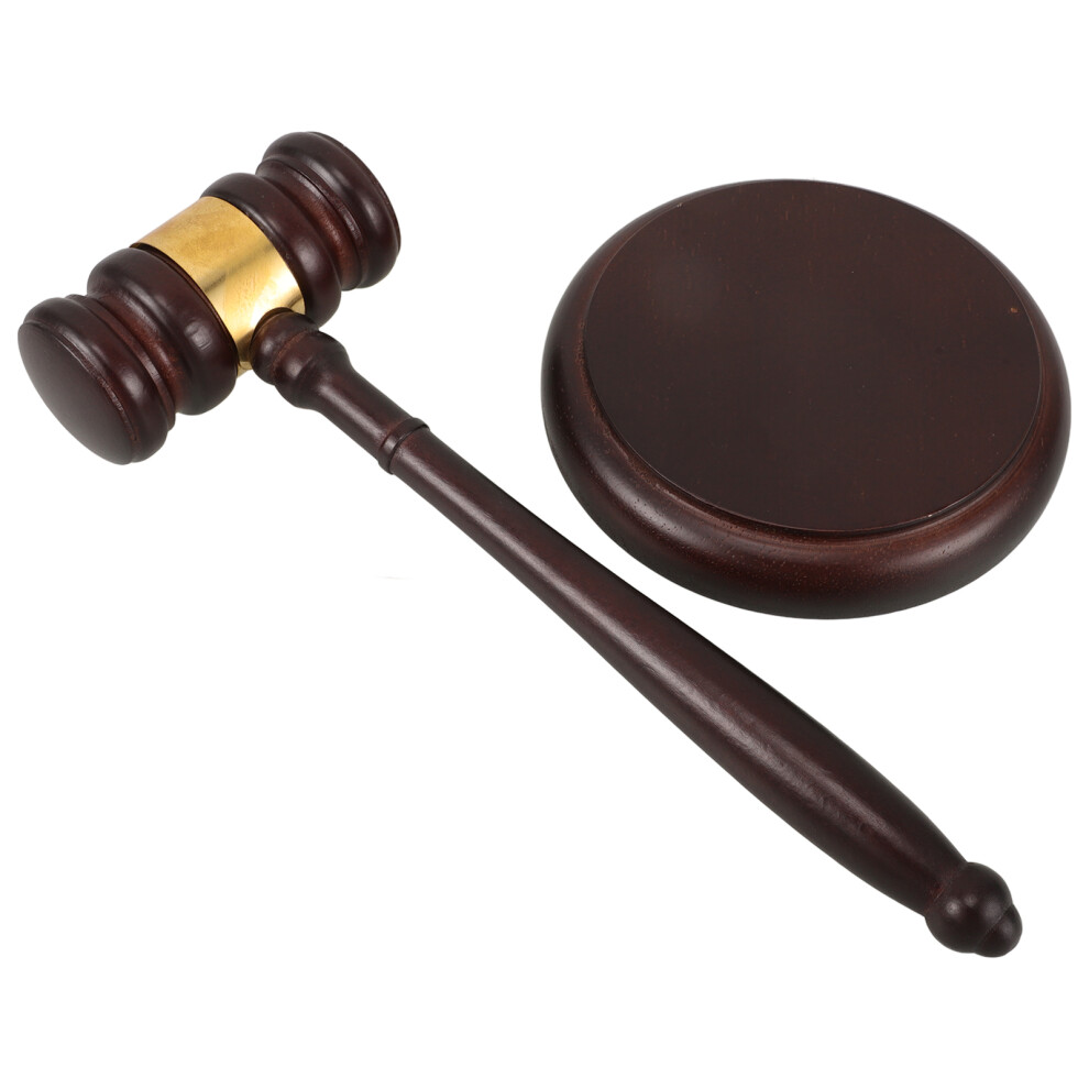 Wood Gavel And Block Set For Courtroom Auctions Judges Lawyers Students-image-OPC-PKXJX77-NEW
