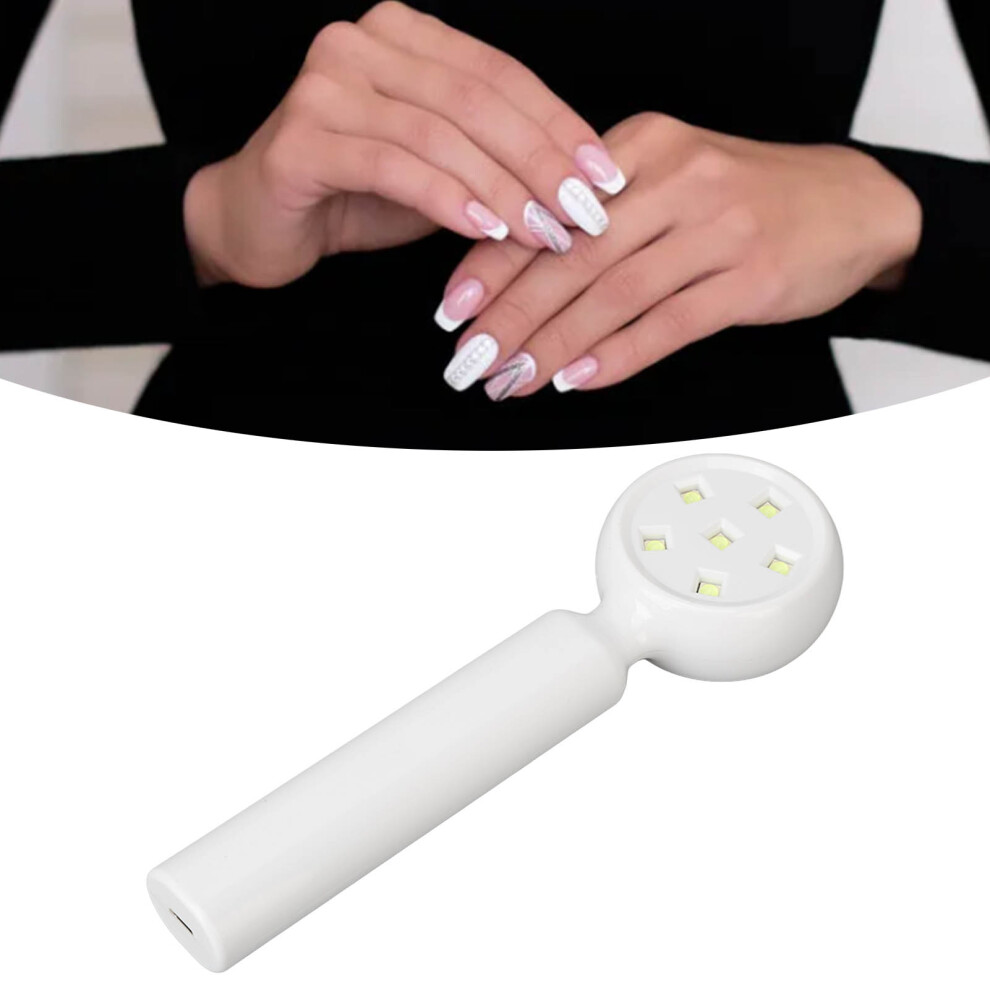 Light Rechargeable 18W Handheld Nail Lamp With 6 Chips & 2 Timer