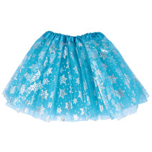 2Pcs Kids Snowflake Tutu Skirt For Girls Party Performance Costume