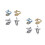 8 Pcs Ring Knitting Tools Finger Thimble Yarn Loop Ring 9
