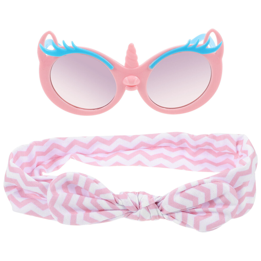 2 Sets Children Sunglasses With Hairband Decorative Party Glasses-image-OPC-PKXJYVT-NEW