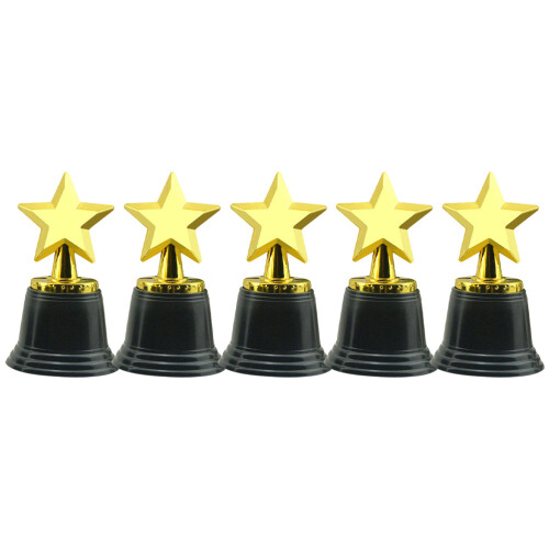 5 Unidades Troféu De Plástico Para Festa