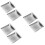 6Pcs Stainless Steel Food Scoops Multipurpose Kitchen Silver 7