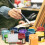 24 Pcs Mini Oil Painting Frames Square Blank Boards 10