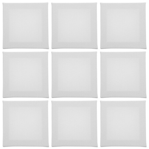 24 Pcs Mini Oil Painting Frames Square Blank Boards 2