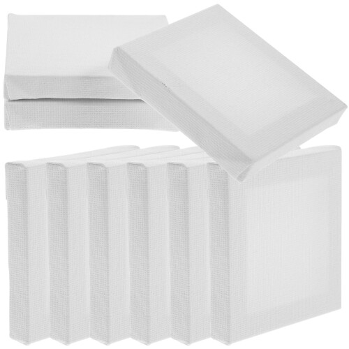 24 Pcs Mini Oil Painting Frames Square Blank Boards 1