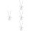 8 Pcs Easter Animal Rabbit Shape Alloy Necklace 8