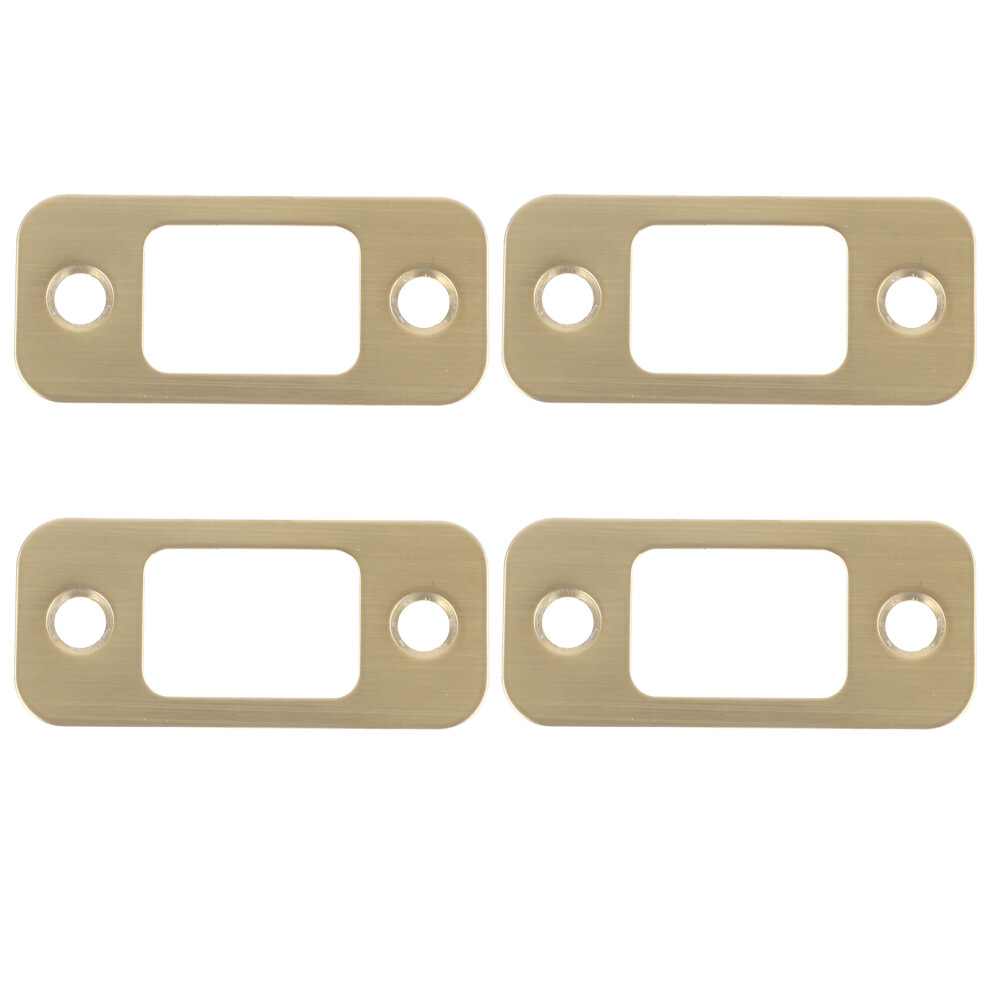 8 Pcs Deadbolt Strike Plates Security Cover Hole Plates 033163321187