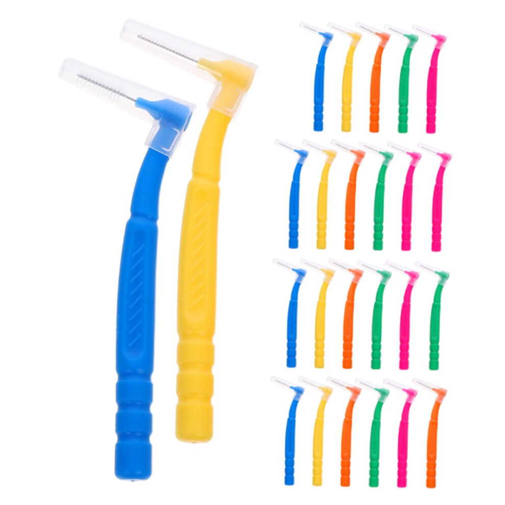 Interdental Toothbrush 30Pcs Set For Manual Teeth Cleaning Tools, Oral Hygiene, Flossing, Lightweight Portable