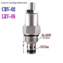 (2) Hydraulic Relief Valve Lrv-08 Pressure Relief Valve Manual Adjustable Pressure Valve Overload Valve Threaded Cartridge Valve Sys-Good