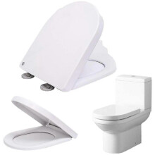 Toilet Seat with Soft Close Anti-bacterial Toilet Lidd Shape-Yvan