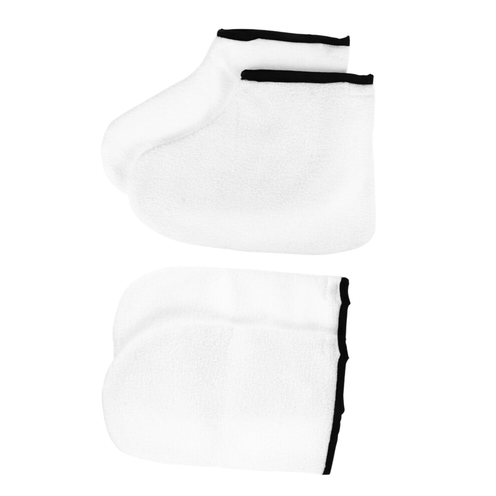 Exfoliating Foot Covers and Gloves for Skin Care Paraffin Wax Therapy