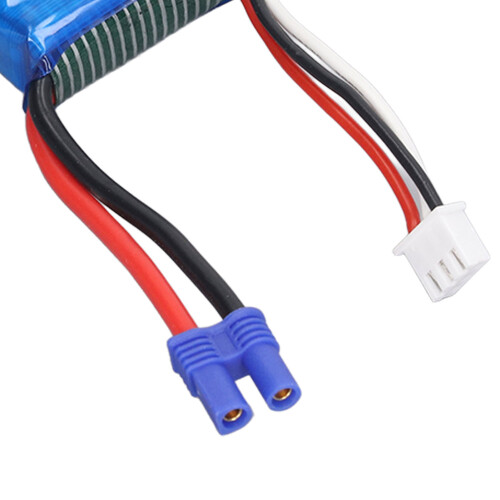 Lightweight 7.4V 850mAh 30C EC2 Battery for RC Boat Models 2