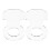8Pièces Support Bâtons Baseball Softball Tennis Durable Transparent 3