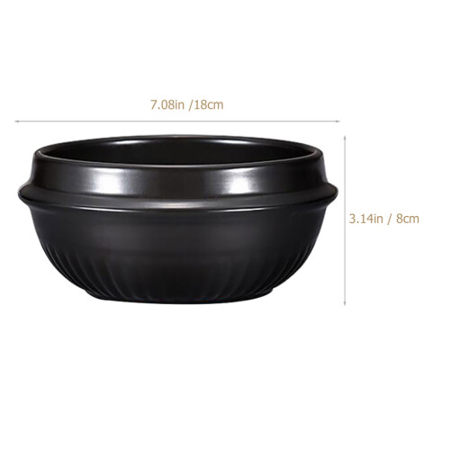 1 Set Ceramic Casserole Non Stick Bibimbap Pot For Braised Chicken 1