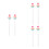6Pcs Stainless Steel Cake Tester with Assorted Color Grip Baking Tool 5