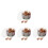 4 Boxes Backflow Incense Cones Natural Sandalwood Aroma 4