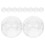 20 Pcs Beaded Chain Crimp Stop Roller Shades Replacement Clear Stops 1