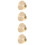 4Pcs Wax Sealing Stamp Head Brass Replacement 11