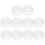 20 Pcs Beaded Chain Crimp Stop Roller Shades Replacement Clear Stops 3