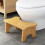 Wooden Toilet Stool Bathroom Step For Comfortable Use 7