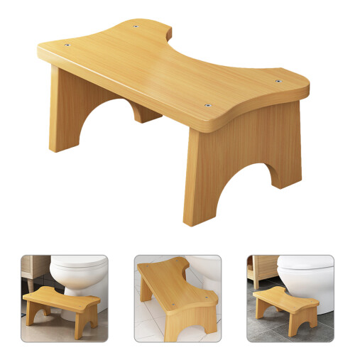 Wooden Toilet Stool Bathroom Step For Comfortable Use 2