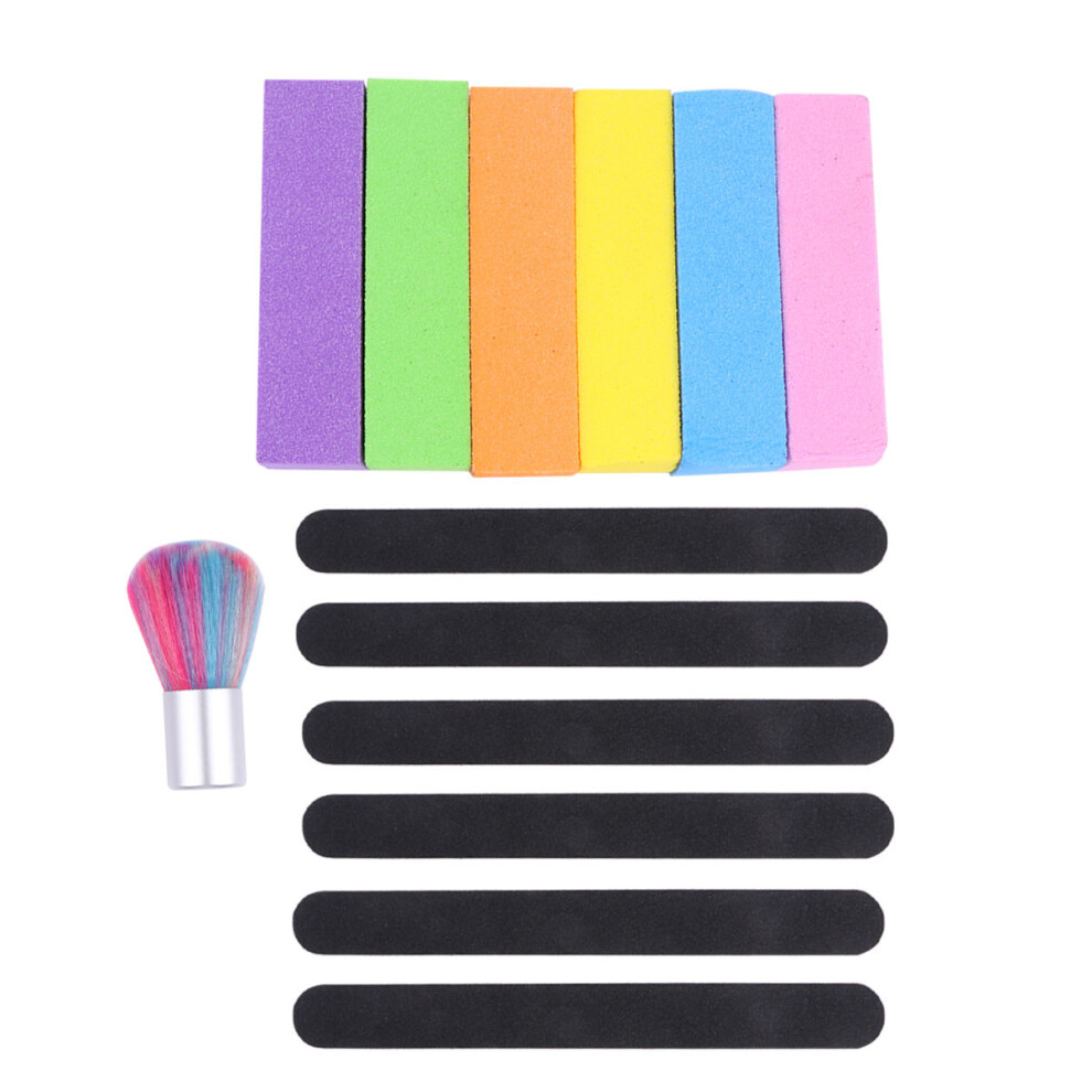 Artibetter 1 Set 13Pcs Durable Nail Files With Brush And Buffer For Polishing Art