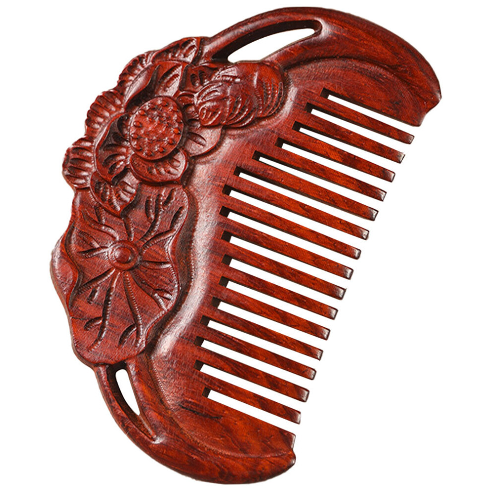 Artibetter Unisex 2Pcs Wooden Wide Tooth Hair Comb Detangler No Static