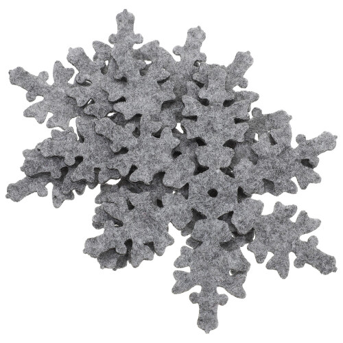16 Pcs Christmas Snowflake Coasters Decorative Cup Mats Table Decor 2