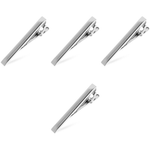 4Pcs Tie Clip For Men Long Style Wedding Business Suit 2