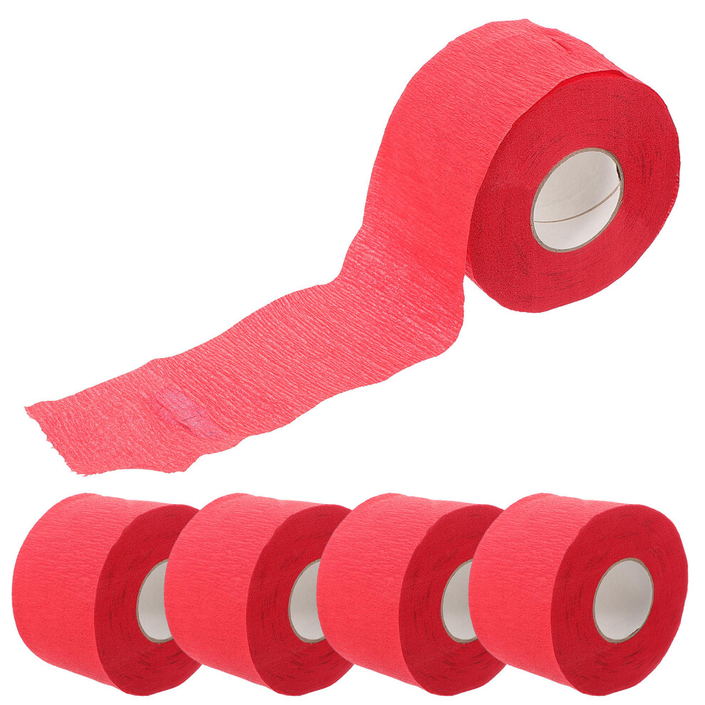Vaguelly 5 Rolls Disposable Paper Neck Strips For Barber Salon Use