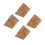4Pcs Interlocking Deck Tile For Outdoor Patio Flooring Replacement 10