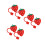 6 Pcs Lovely Shape Silicone Straw Tips Cover For Straw (Strawberry) 7
