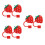6 Pcs Lovely Shape Silicone Straw Tips Cover For Straw (Strawberry) 5