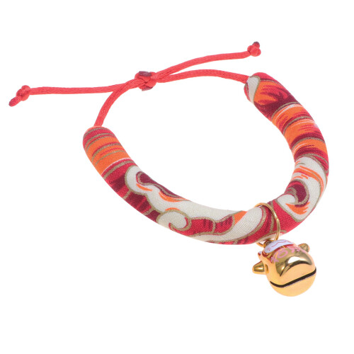 2Pcs Japanese Style Red Cat Tie Durable Pet Collar for Active Cats 1
