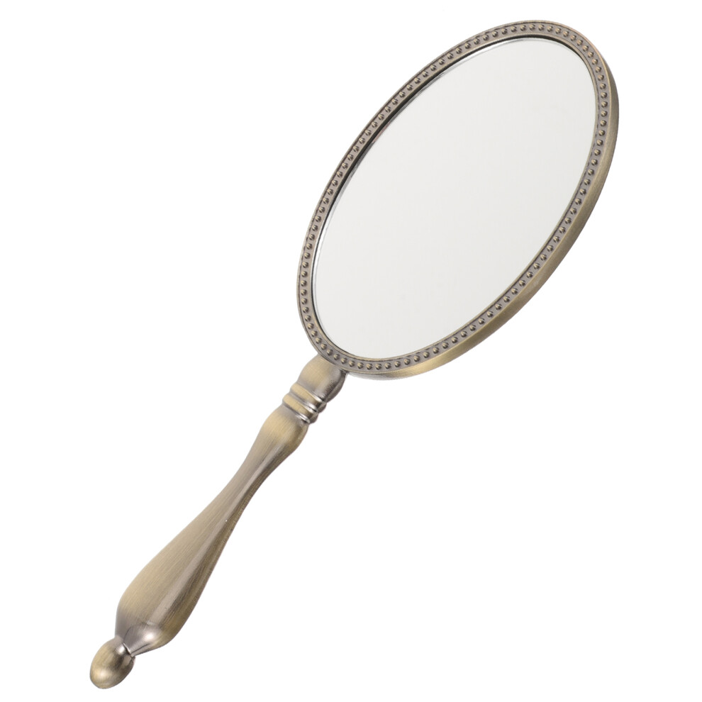 Aboofan 2Pcs Vintage Handheld Mirror For Women Portable Makeup Vanity