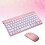 2.4G Mini Wireless Keyboard Ultra Thin With Mouse Home Office Rose Gold 3