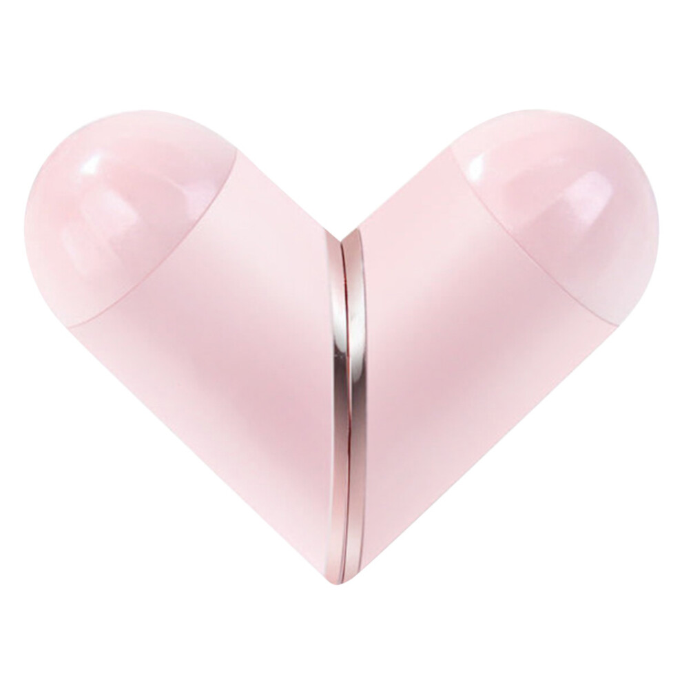Vaguelly Pink 1 Pc Heart Shaped Lipstick Lens Case Portable Holder For Travel