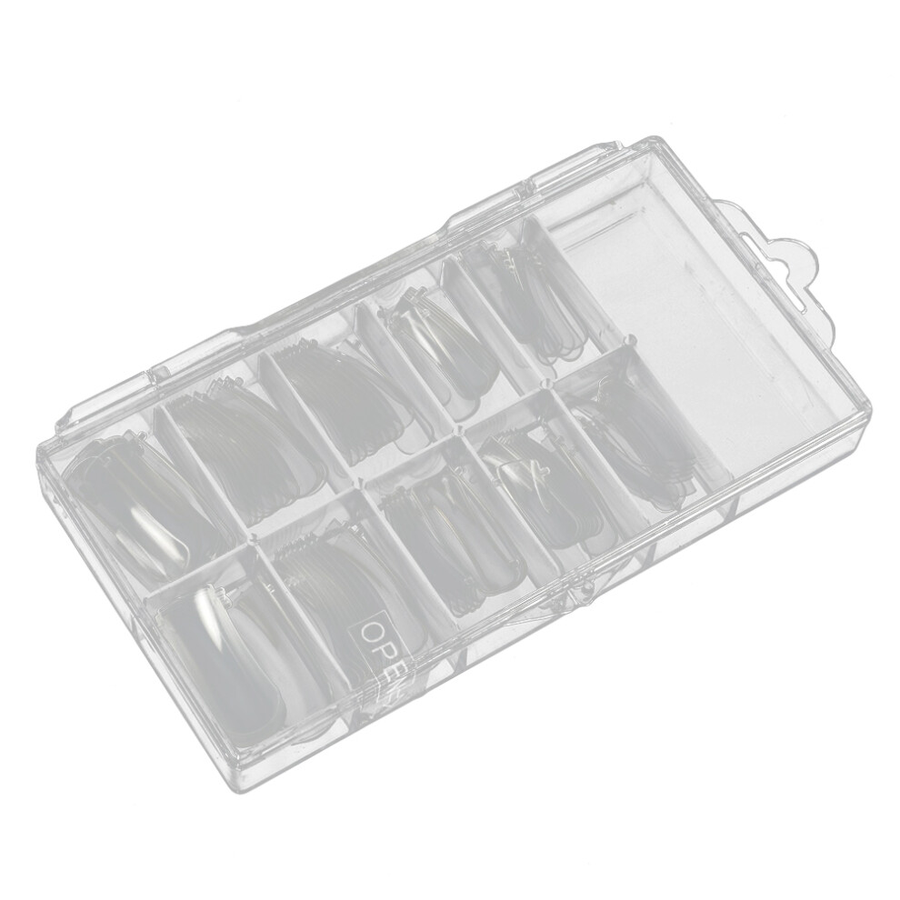 Artibetter 300 Pcs Nail Art Extension Mold Tips With Uv Builder Gel Tools