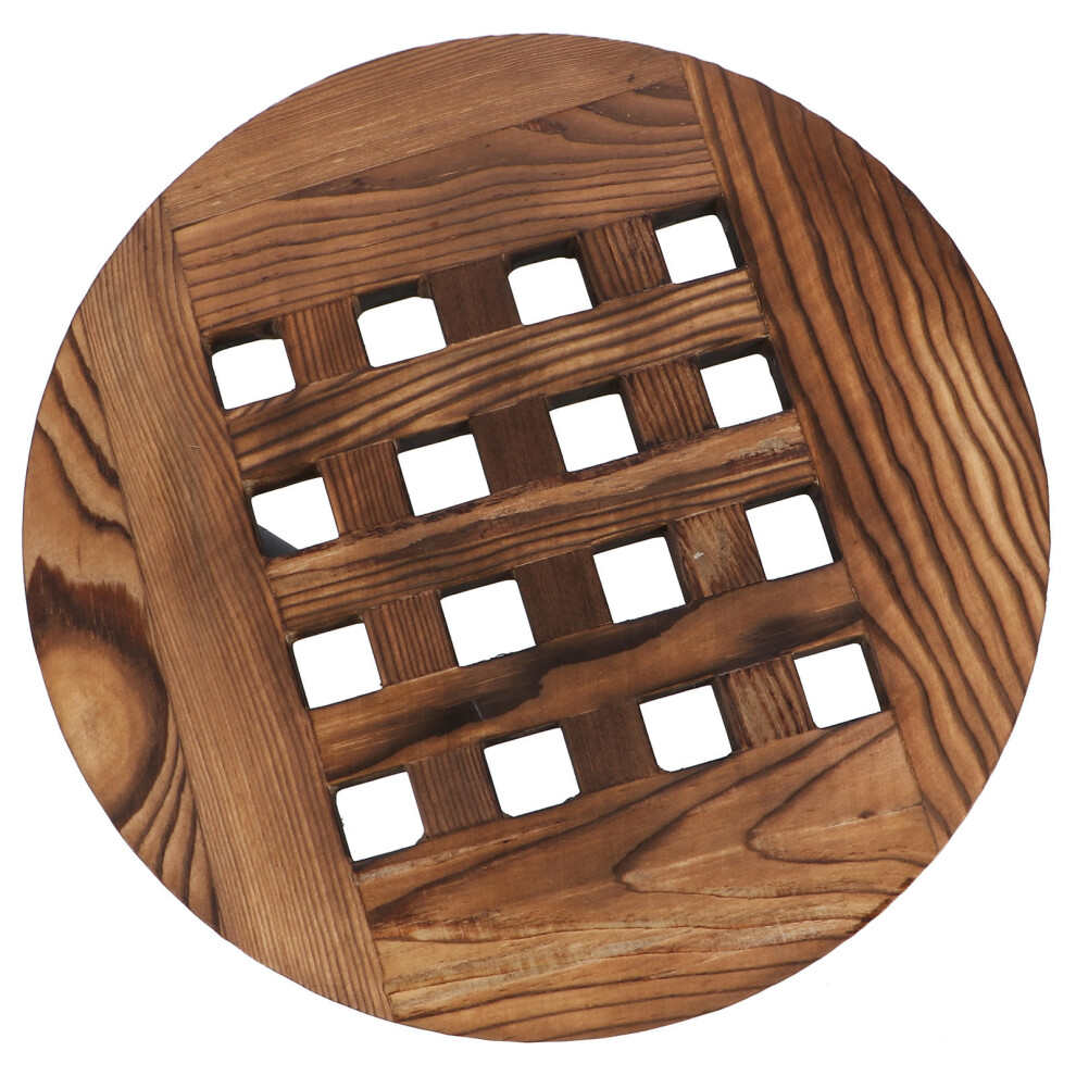 Wooden Round Tray For Flower Pots With Removable Base-image-OPC-PKXK9RX-NEW