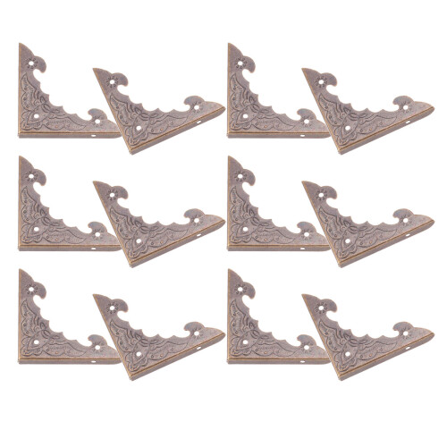 120 Pcs Wood Corner Protectors Bronze For Jewelry Boxes 2